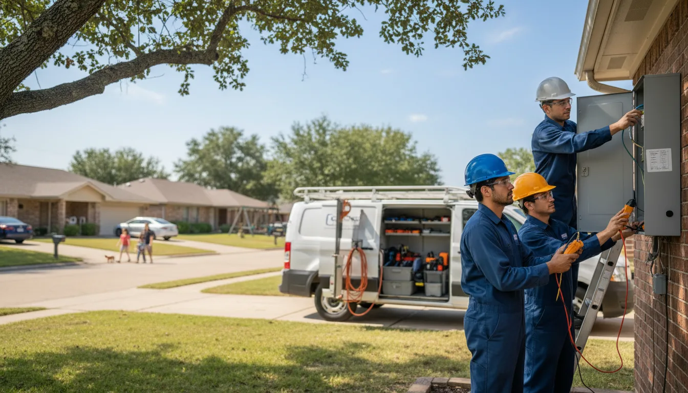 Certified electrician providing emergency electrical services in Sheldahl, IA